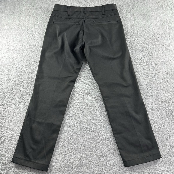 Levi's Sta - Prest Pants Mens 29x30 (Actual 28x24) Dark Gray Slacks Chino Hemmed - Picture 2 of 11